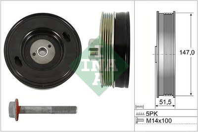 INA Crankshaft Pulley (tvd) 544050920
