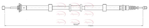 Apec Handbrake Cable CAB1760 - image 2