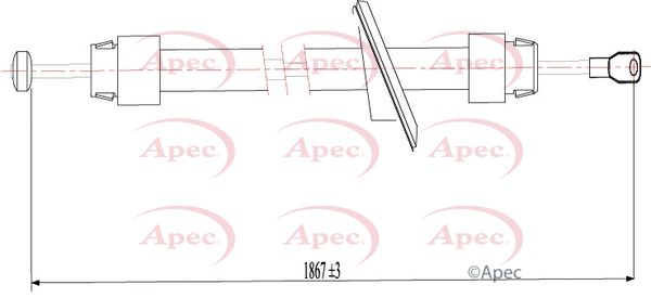 Apec Handbrake Cable CAB1088 - image 2