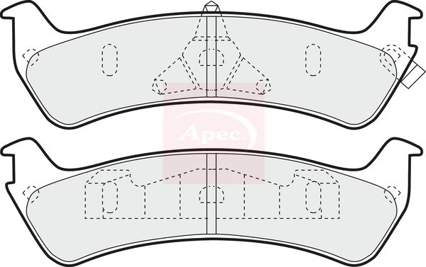 Apec Brake Pads Set PAD990 - image 2