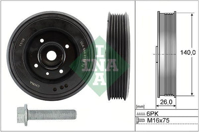 INA Crankshaft Pulley (tvd) 544015820