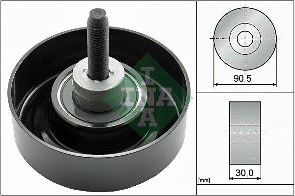INA Drive Belt Deflection Guide Pulley 532040530 - image 2