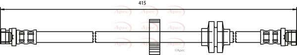 Apec Brake Hose HOS3468 - image 2