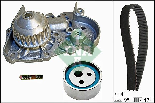 INA Timing Belt Kit & Water Pump 530001831 - image 2