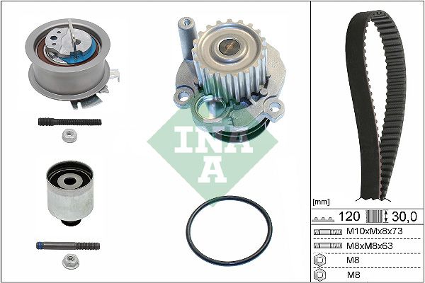 INA Timing Belt Kit & Water Pump 530020132 - image 2