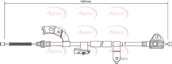 Apec Handbrake Cable CAB1036 - image 2