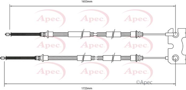 Apec Handbrake Cable CAB1132 - image 2