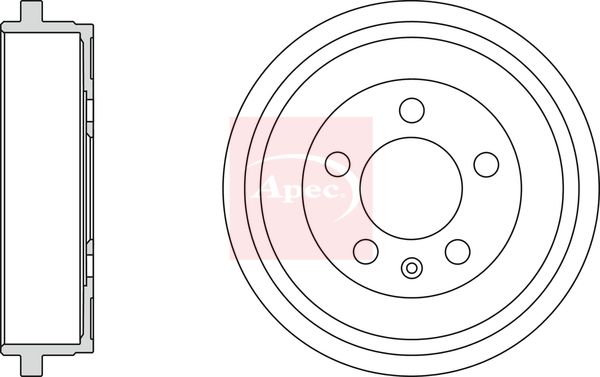 Apec Brake Drum DRM9936 - image 2