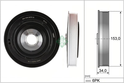 INA Crankshaft Pulley (tvd) 544007910