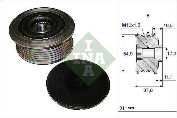 INA Overrunning Alternator Pulley 535012310 - image 2