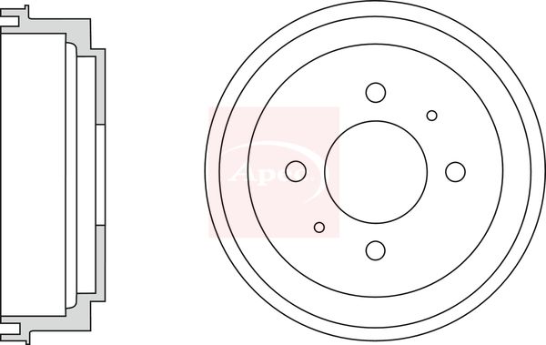 Apec Brake Drum DRM9946 - image 2