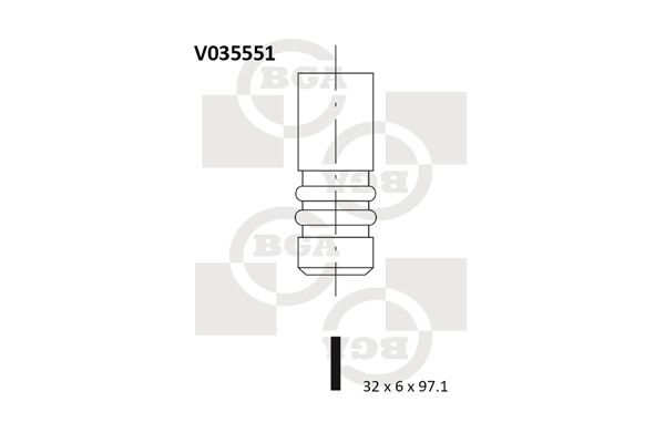 BGA Intake Valve Inlet V035551 - image 2