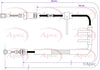 Apec Handbrake Cable CAB1224 thumbnail