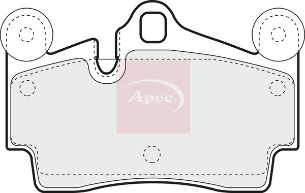 Apec Brake Pads Set PAD1318 - image 2