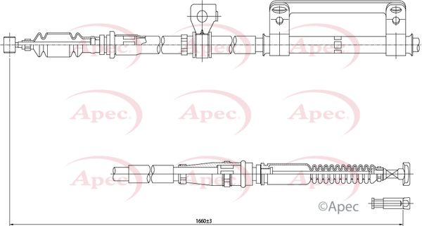 Apec Handbrake Cable CAB1248 - image 2