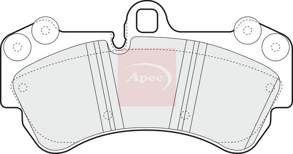 Apec Brake Pads Set PAD1314 - image 2