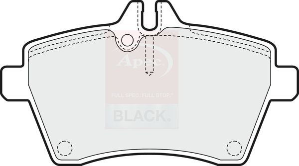 Apec Brake Pads Set PAD1439B - image 2