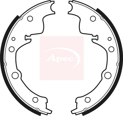 Apec Brake Shoes Set SHU384 - image 2
