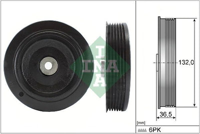 INA Crankshaft Pulley (tvd) 544000710