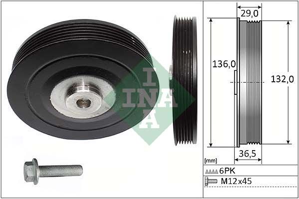 INA Crankshaft Pulley (tvd) 544000720 - image 2