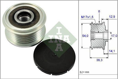 INA Overrunning Alternator Pulley 535026410