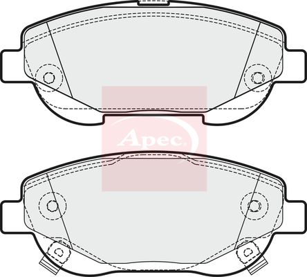 Apec Brake Pads Set PAD1808 - image 2