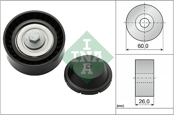 INA Drive Belt Deflection Guide Pulley 532082410 - image 2