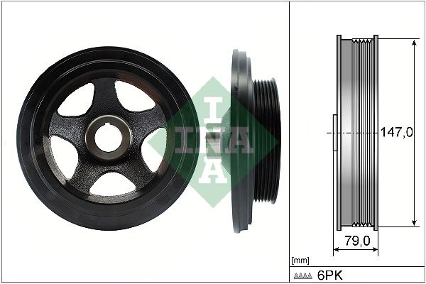 INA Crankshaft Pulley (tvd) 544014210 - image 2