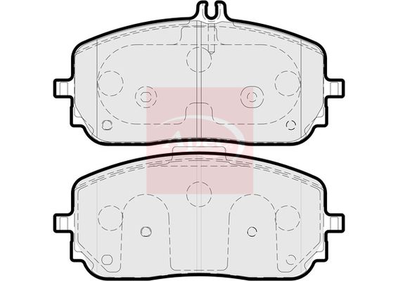 Apec Brake Pads Set PAD2245 - image 2