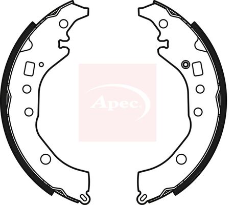 Apec Brake Shoes Set SHU828 - image 2