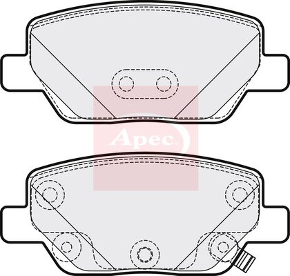 Apec Brake Pads Set PAD2173 - image 2