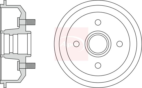 Apec Brake Drum DRM9123 - image 2