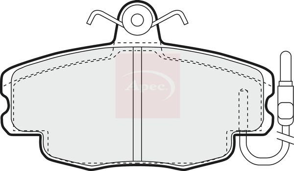 Apec Brake Pads Set PAD625 - image 2