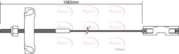 Apec Handbrake Cable CAB1182 - image 2