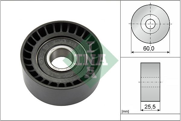 INA Drive Belt Deflection Guide Pulley 532024310 - image 2