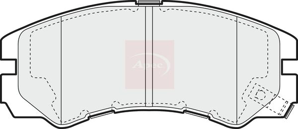 Apec Brake Pads Set PAD1085 - image 2