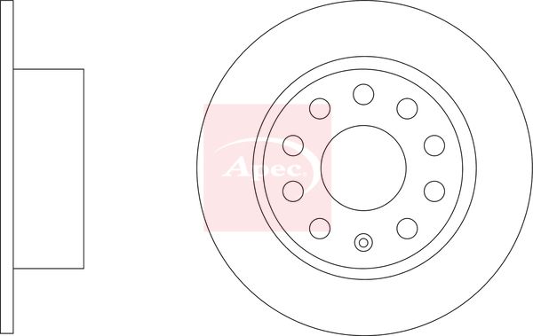 Apec Brake Disc DSK3495 - image 2