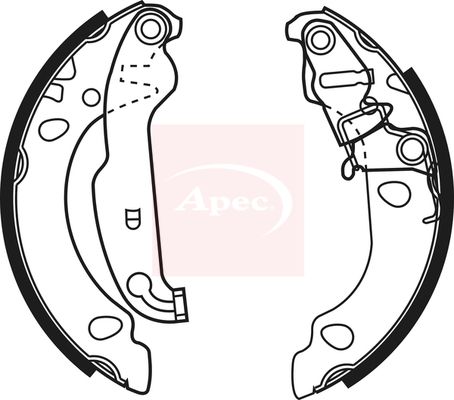 Apec Brake Shoes Set SHU636 - image 2