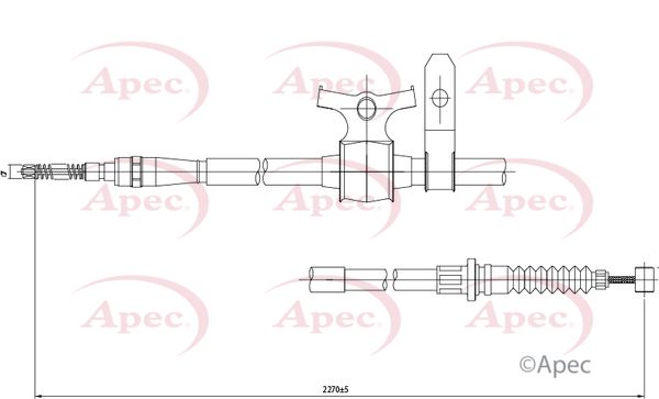 Apec Handbrake Cable CAB1321 - image 2
