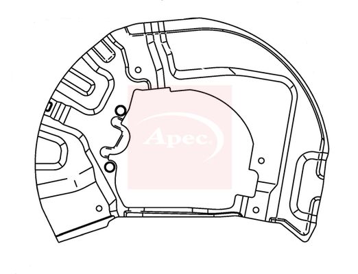Apec Brake Disc Splash Panel ASG1022 - image 2