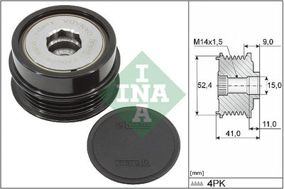 INA Overrunning Alternator Pulley 535033910
