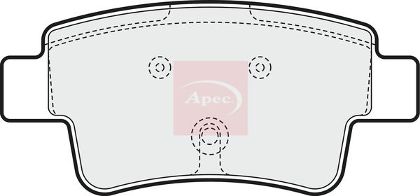 Apec Brake Pads Set PAD1559 - image 2