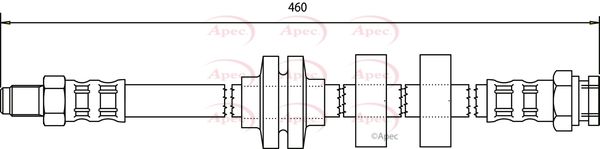 Apec Brake Hose HOS3558 - image 2
