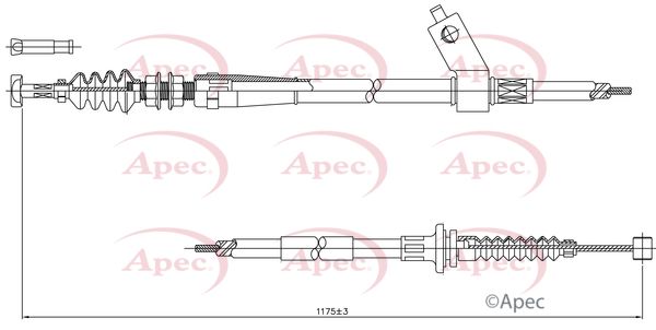 Apec Handbrake Cable CAB1002 - image 2
