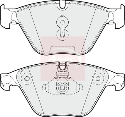 Apec Brake Pads Set PAD1919 - image 2