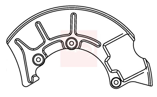 Apec Brake Disc Splash Panel ASG1043 - image 2