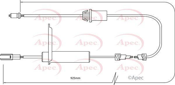 Apec Handbrake Cable CAB1281 - image 2