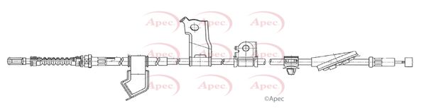 Apec Handbrake Cable CAB1212 - image 2
