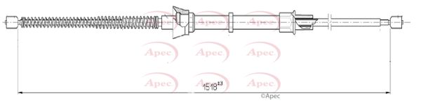 Apec Handbrake Cable CAB1618 - image 2