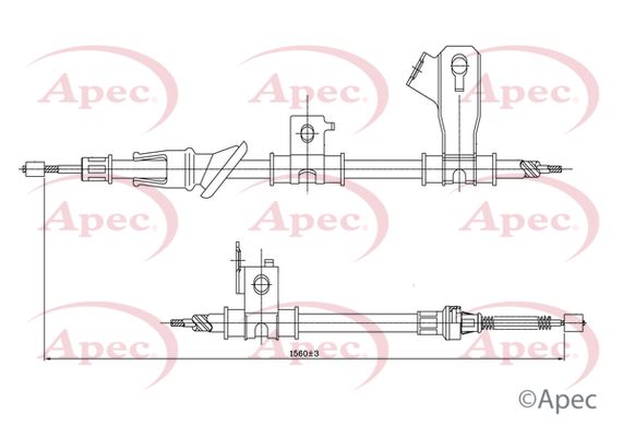 Apec Handbrake Cable CAB1561 - image 2